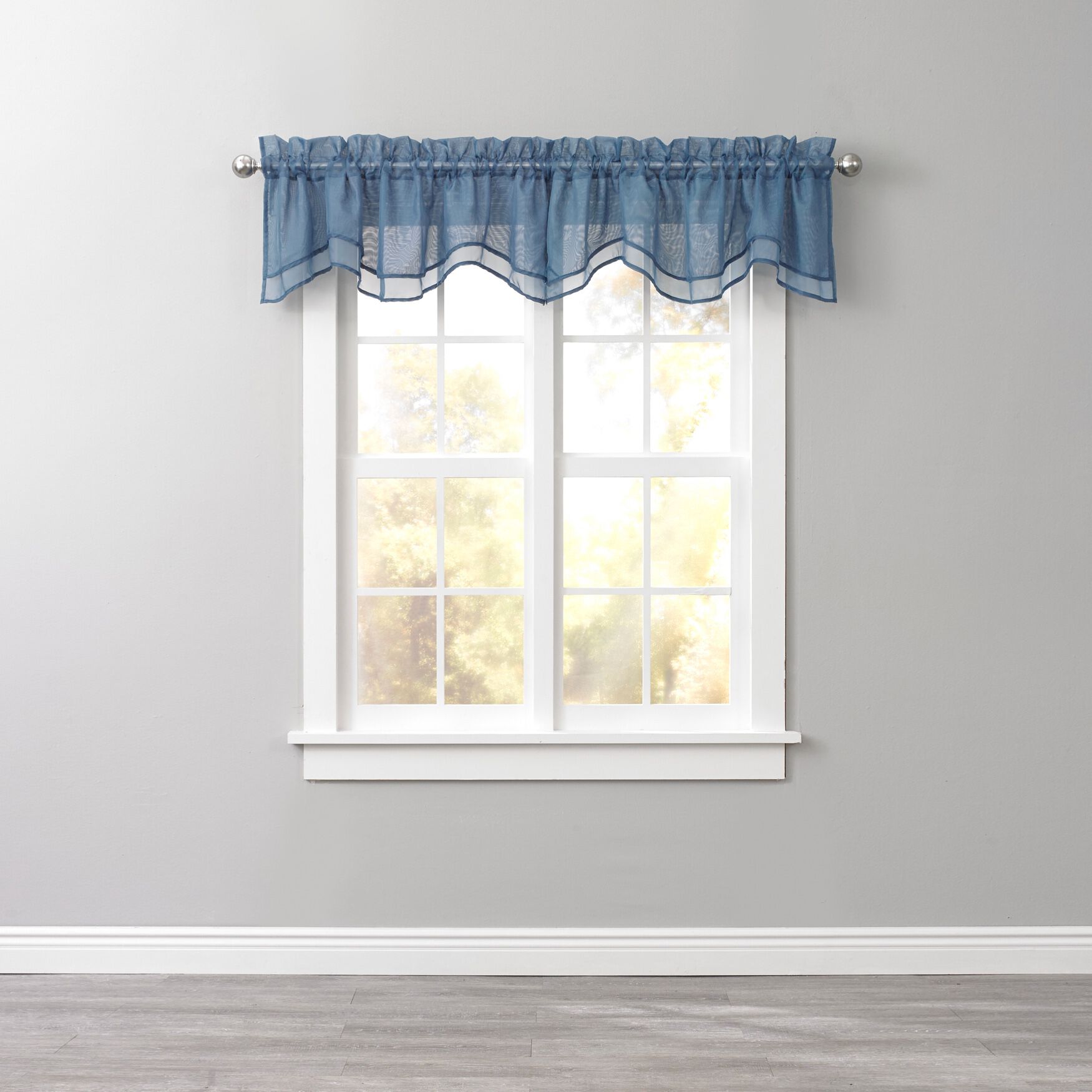 NEW ELEGANT WATERFALL GROMMET VOILE SHEER VALANCE WINDOW TREATMENT 36'X16" K36 NEW ELEGANT WATERFALL GROMMET VOILE SHEER VALANCE WINDOW TREATMENT 36'X16" K36